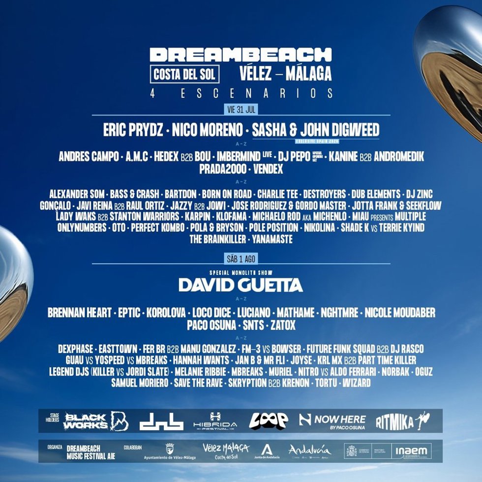 Cartel Dreambeach 2026 en Vélez-Málaga