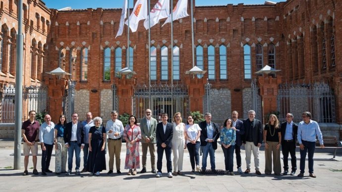 Pallarès amb el seu equip