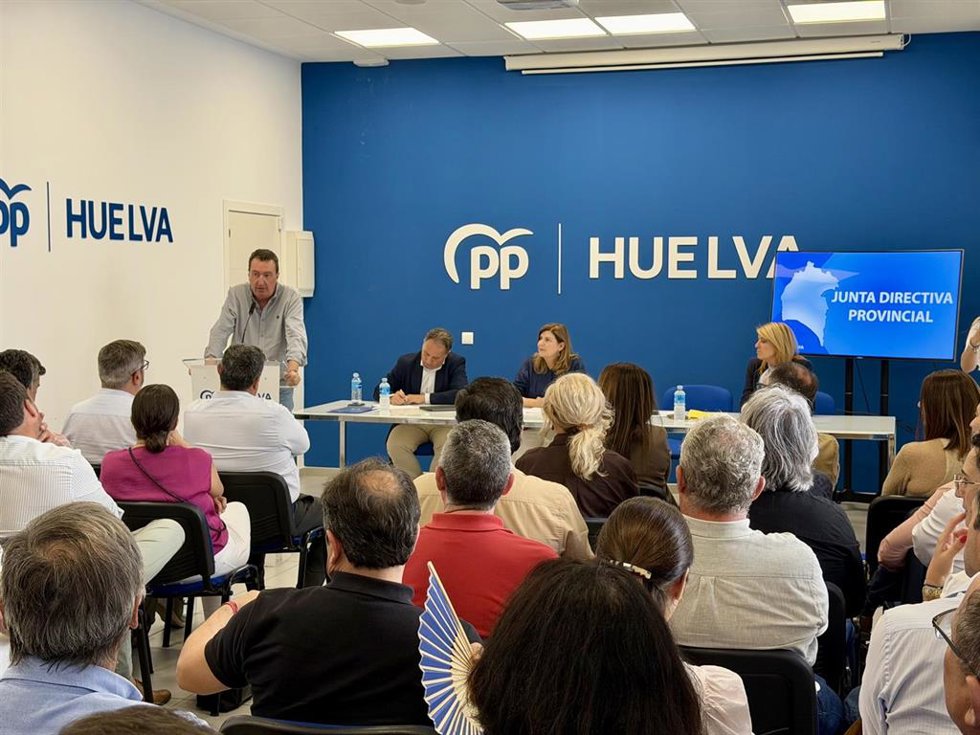 Reunión de la Junta Directiva Provincial del PP de Huelva.