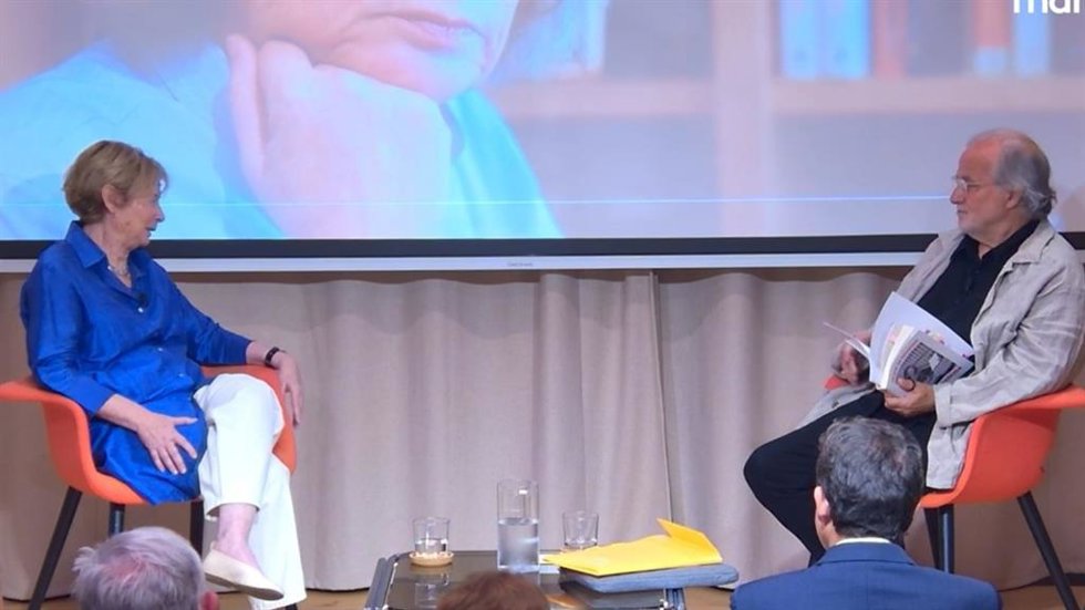 Pilar Cernuda y Andreu Manresa en el diálogo 'Líderes de opinión' en Palma