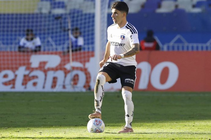 Futbol, Universidad de Concepcion vs Colo Colo Decima Primera fecha, Campeonato Nacional 2026. El jugador Lautaro Pastran de Colo Colo es fotografiado en el  estadio Ester Roa Rebolledo, Concepcion, Chile. 26/04/2026 Marco Vazquez/Photosport Football,