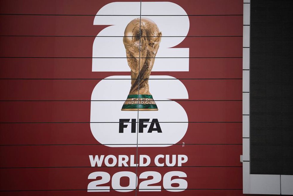 May 25, 2026, Vancouver, Bc, CANADA: FIFA World Cup 2026 logo is pictured on the side of B.C. Place in Vancouver, on Monday, May 25, 2026.