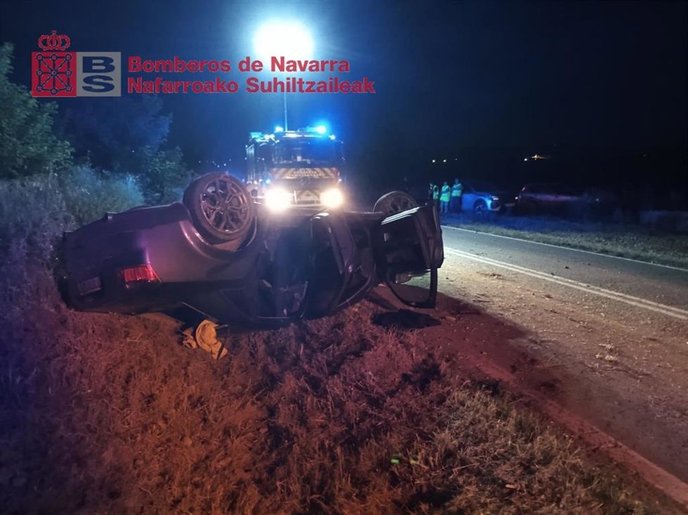 Imagen del vehículo accidentado.
