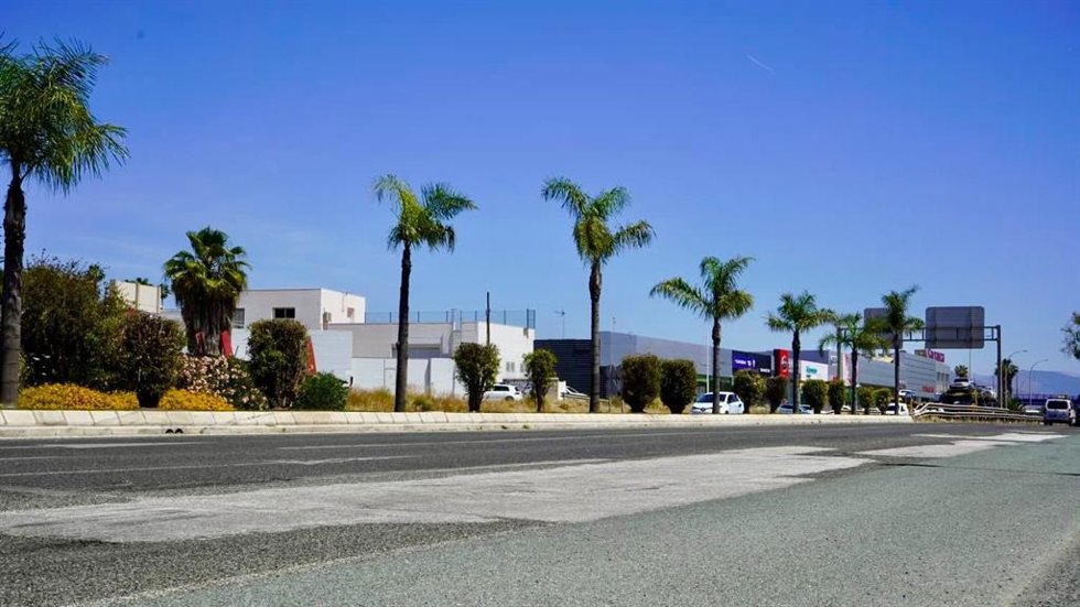 Tramo deteriorado de la MA-20 entre Torremolinos y Málaga