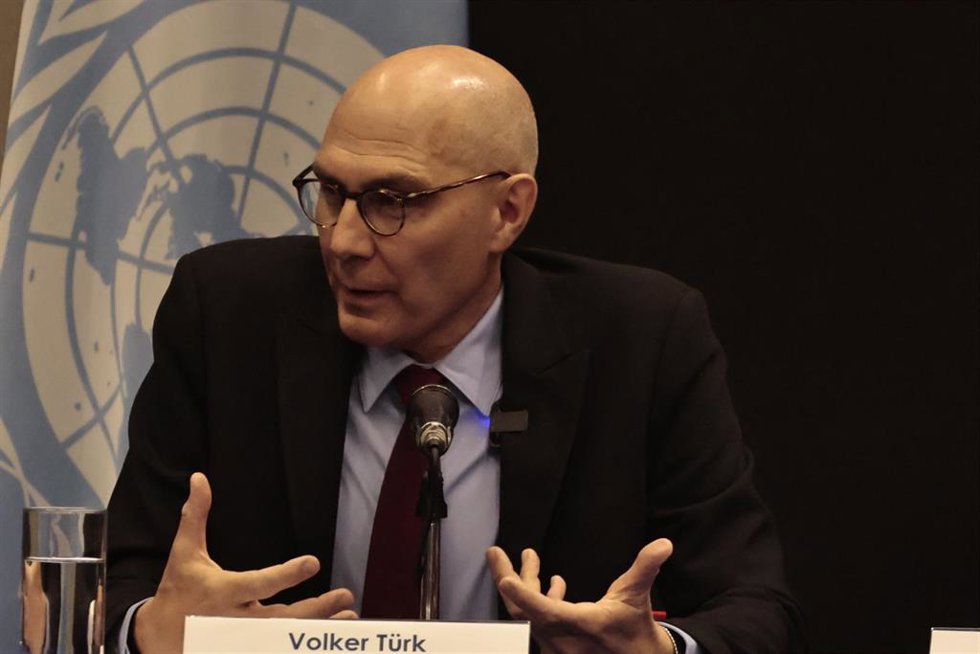 Archivo - El Alto Comisionado de Naciones Unidas para los Derechos Humanos, Volker Turk, durante una visita a México en abril de 2026 (archivo)