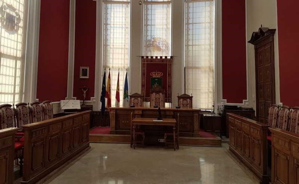 Salón de plenos del Ayuntamiento de Hellín