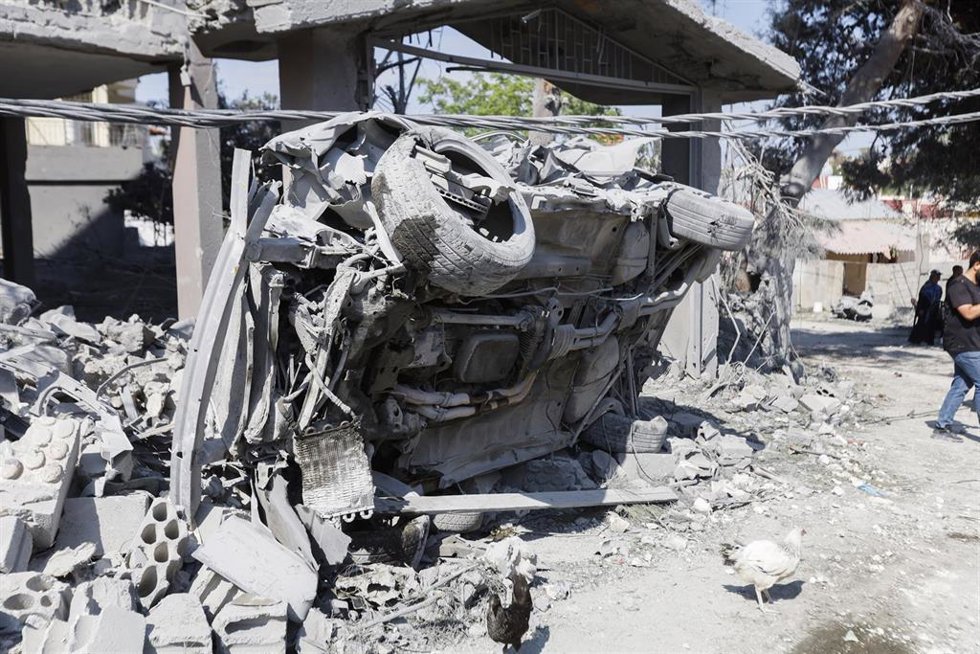 Daños materiales tras un bombardeo ejecutado por el Ejército de Israel contra Maaraké, en el sur de Líbano (archivo)