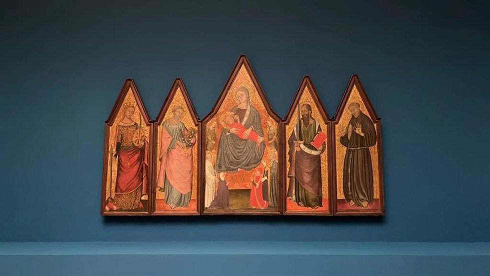 El políptico de la Virgen de la Leche, de Pedro de Córdoba, restaurado y expuesto en el Museo del Prado.