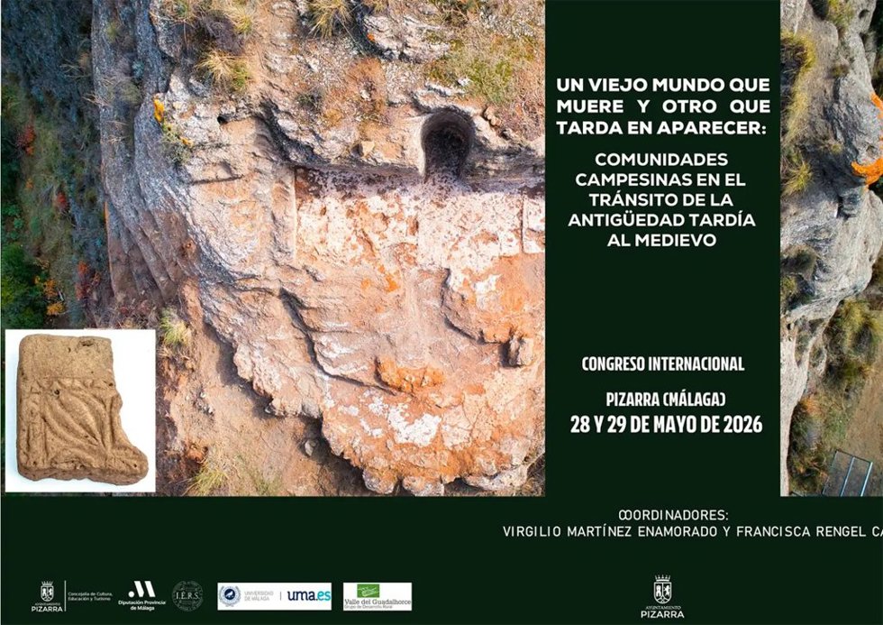 Cartel Congreso Internacional de Arqueología sobre Castillejos de Quintana y el legado de Bobastro