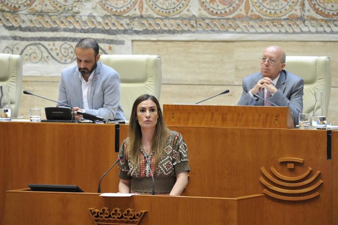 La diputada socialista en la Asamblea de Extremadura Lara Garlito