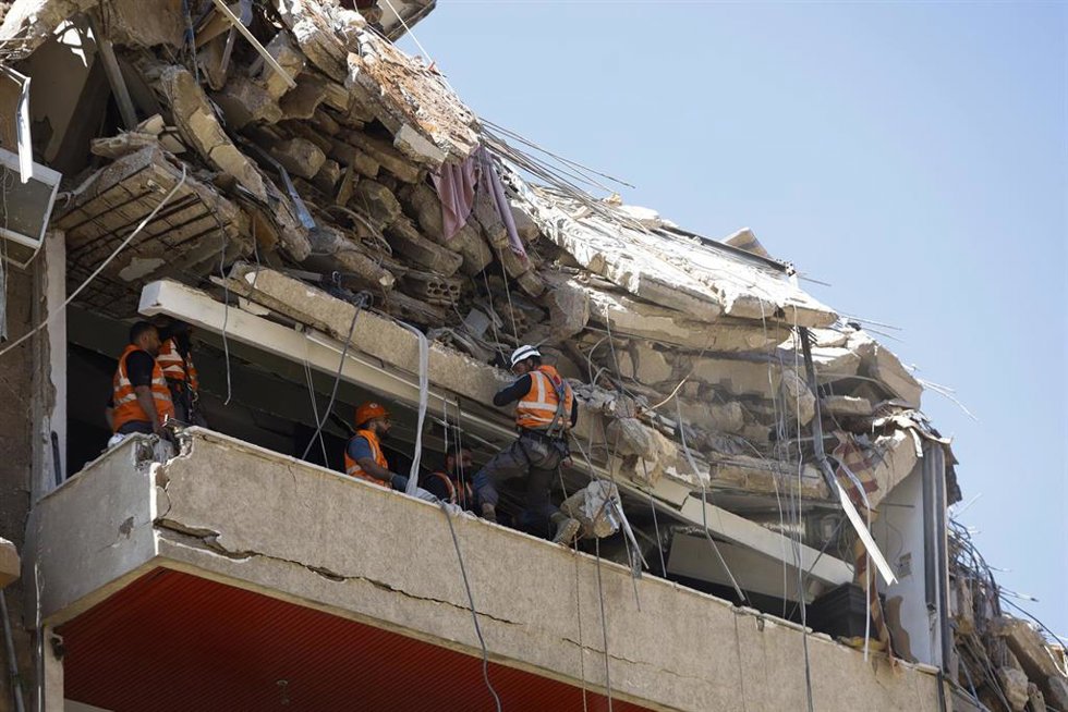 Edificio bombardeado por el Ejército de Israel en la capital de Líbano, Beirut, el 7 de mayo de 2026 (archivo)