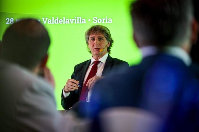 Carlos Martínez en la jornada en la que ha participado en Soria.