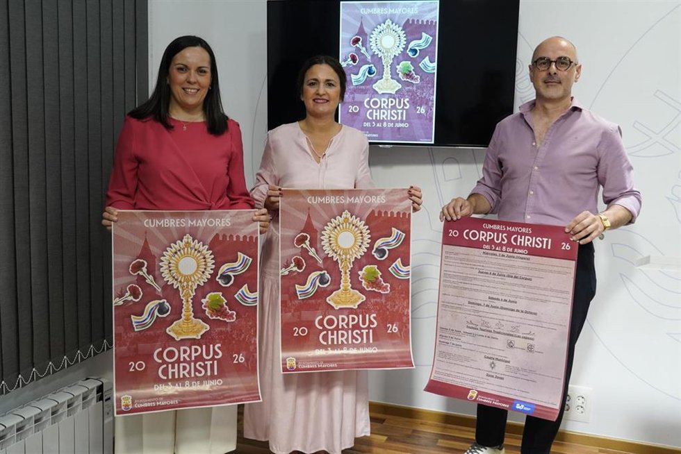 Presentación en la Diputación de Huelva del Corpus Christi de Cumbres Mayores.