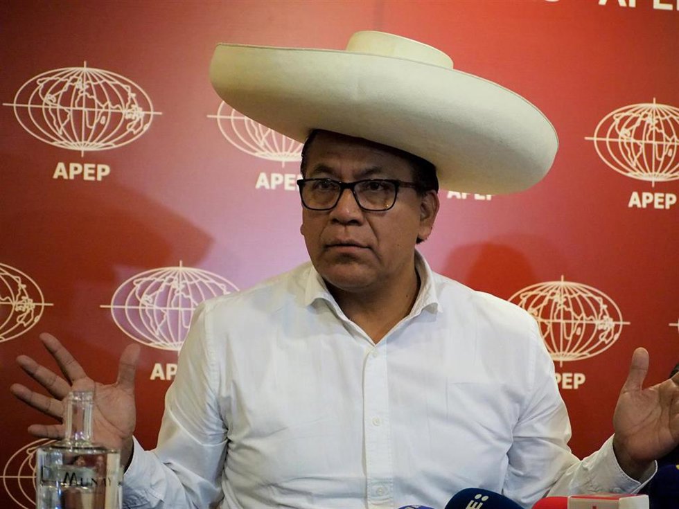 Roberto Sánchez, candidato a la Presidencia de Perú.