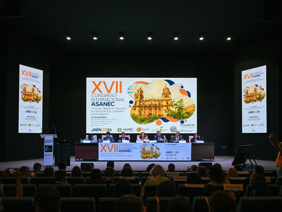 Acto inaugural del Congreso Internacional de la Asociación Andaluza de Enfermería Familiar y Comunitaria (Asanec), que se celebra en Jaén