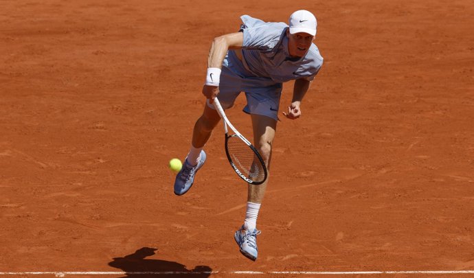 El tenista italiano Jannik Sinner en Roland Garros.