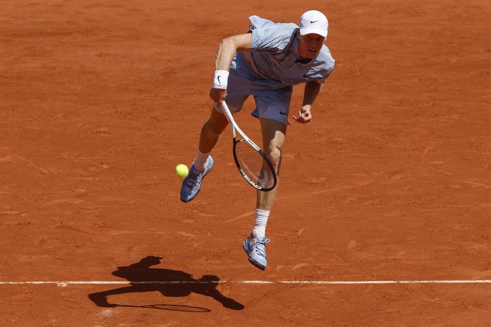El tenista italiano Jannik Sinner en Roland Garros.