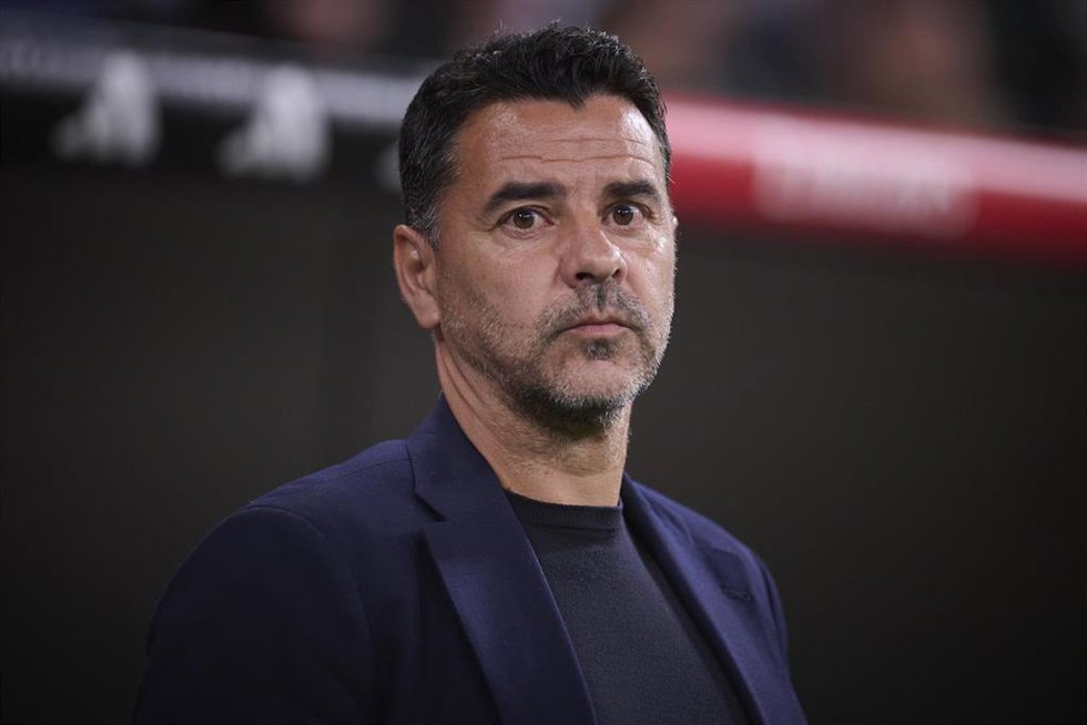 Archivo - El técnico madrileño Míchel Sánchez, en su etapa como entrenador del Girona FC.