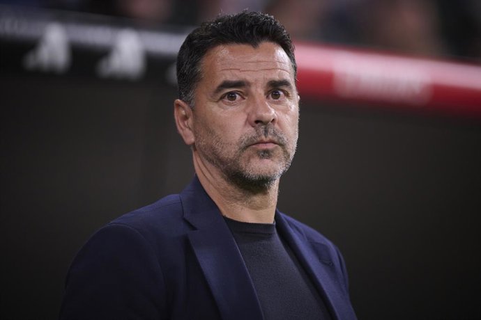 Archivo - April 10, 2026, Madrid, Madrid, Spain: Girona FC's coach Michel Sanchez during La Liga match. April 10, 2026