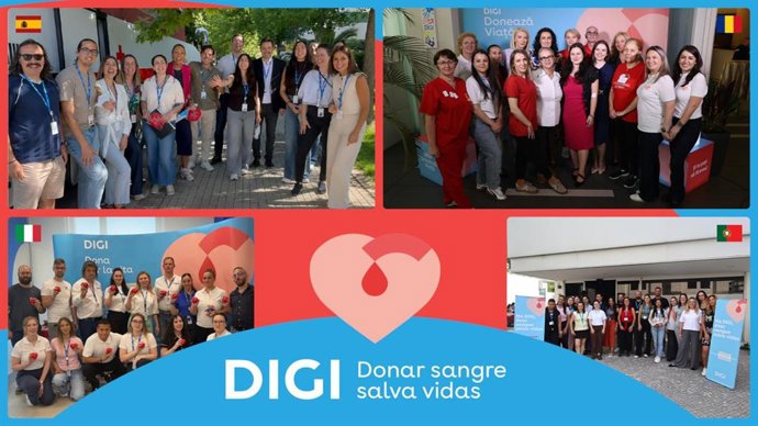 DIGI lanza la primera campaña conjunta de donación de sangre del Grupo