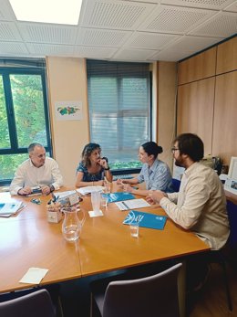 Reunión  entre el sindicato ANPE y la Consejería de Educación.