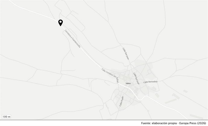 El accidente ha tenido lugar en la CM-2001 a su paso por Yebra.