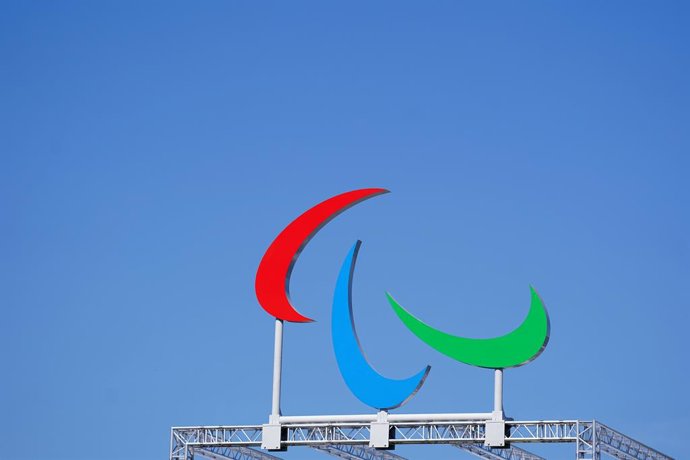 Archivo - 27 August 2024, France, Paris: The Agitos Logo pictured ahead of the Paris 2024 Summer Paralympic Games. Photo: Zac Goodwin/PA Wire/dpa