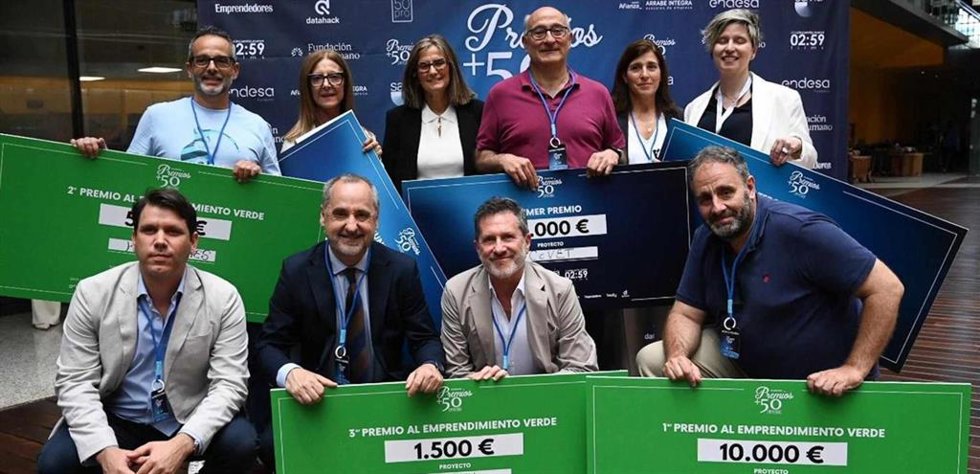 Ganadores de la VII edición de los Premios +50 Emprende de Endesa