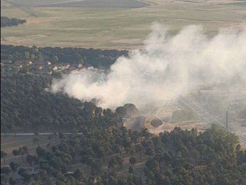 Declarado gravedad 1 en un incendio forestal en Arévalo (Ávila)