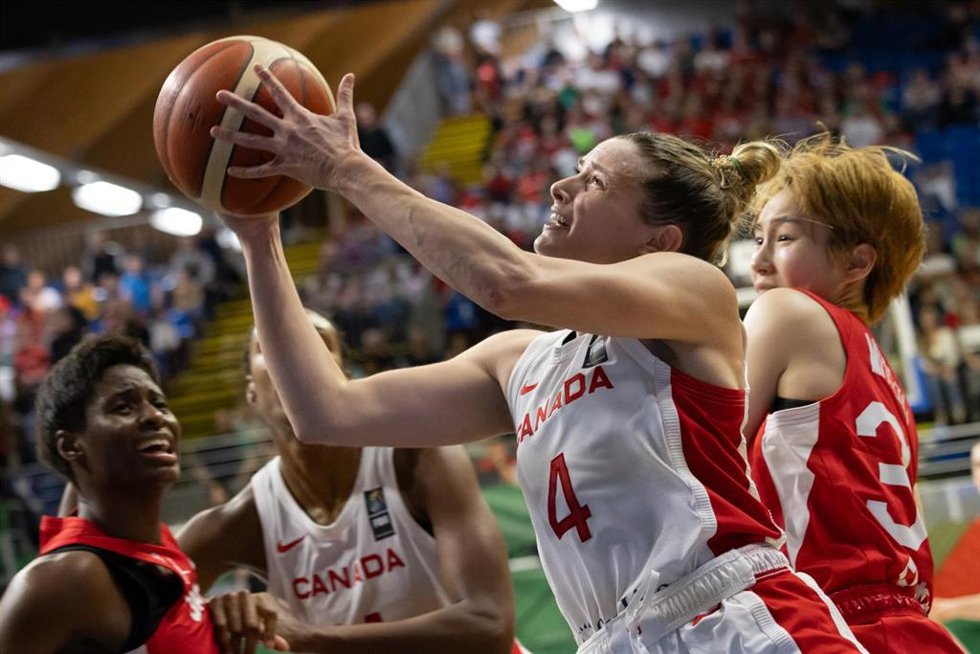 Archivo - Sami Hill, en un partido con la selección canadiense.