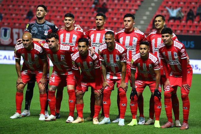 Futbol, Union La Calera vs Palestino Fecha 13, campeonato nacional 2026 El equipo de Union La Calera, es fotografiado, durante el partido de primera division disputado en el estadio Nicolas Chahuan de La Calera, Chile. 23/05/2026 Manuel