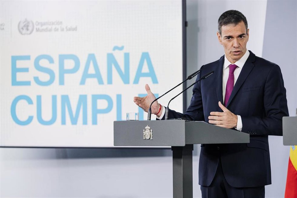 El presidente del Gobierno, Pedro Sánchez
