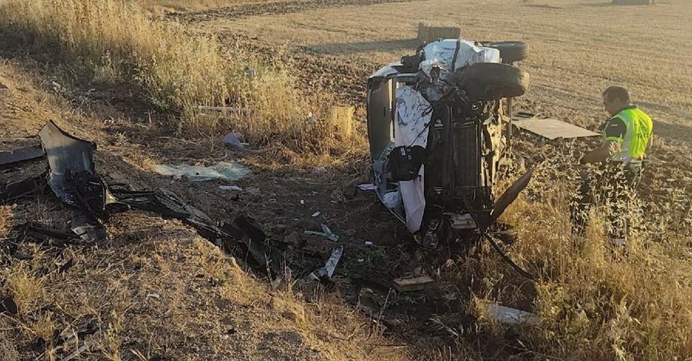 Accidente de tráfico en la carretera BA-020, dentro del término municipal de Badajoz