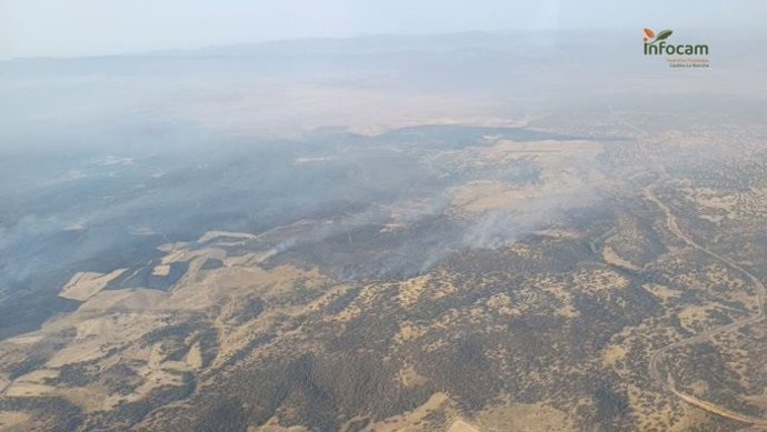 Archivo - Incendio forestal de Navalmoralejo.