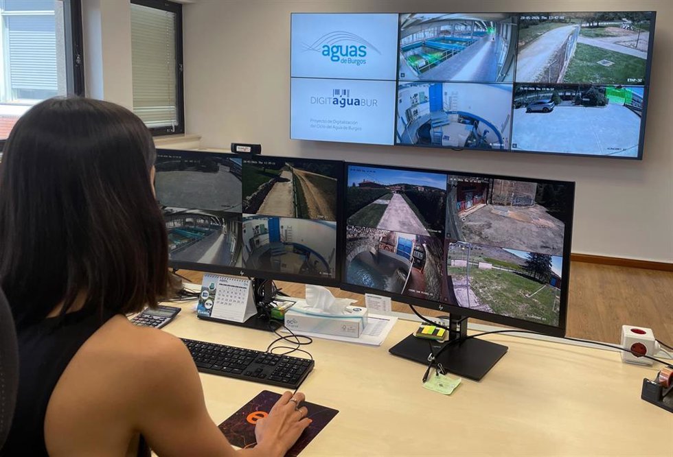Sala de control de cámaras.
