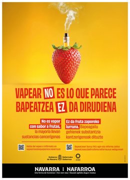 Campaña sobre el consumo de vapers.