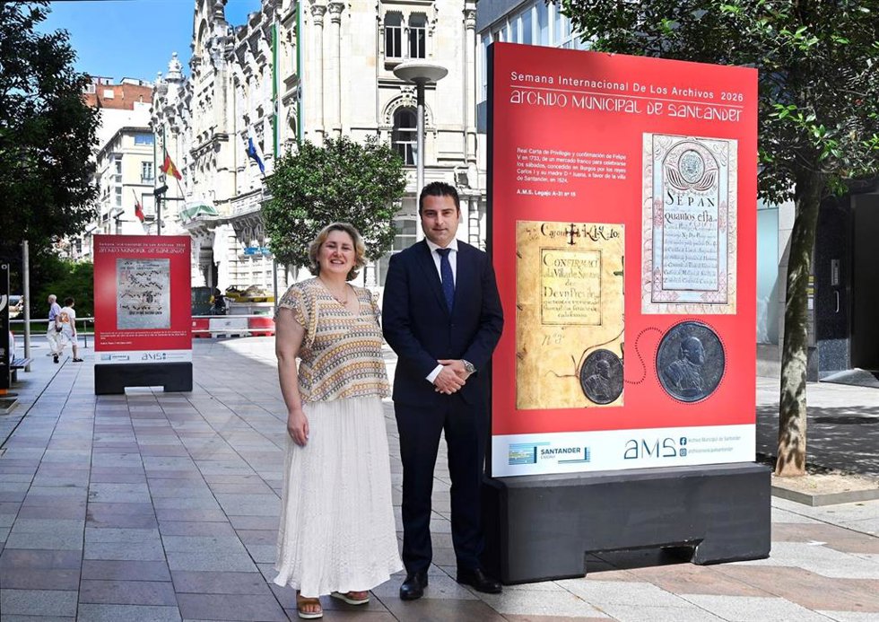 Santander se suma a la Semana Internacional de los Archivos con una exposición en la calle y visitas guiadas