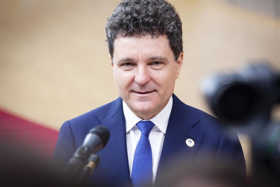 Archivo - El presidente de Rumanía, Nicusor Dan, en Bruselas (archivo)