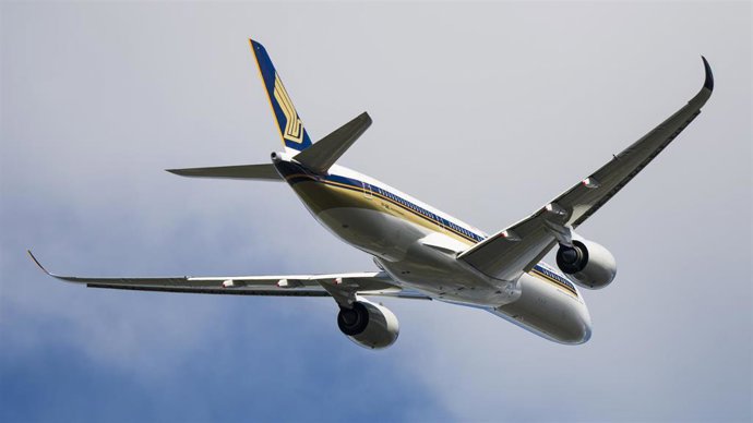 Archivo - Imagen de un avión de Singapore Airlines.