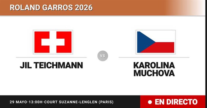 Jil Teichmann - Karolina Muchova: resumen y estadísticas del partido de Dieciseisavos de final de Roland Garros WTA