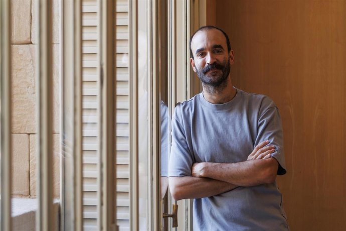 El guionista Eduard Sola durante el IX Encuentro Nacional de Guionistas, en el Ayuntamiento de Logroño