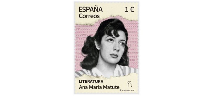 Segell commemoratiu de Correus dedicat a Ana María Matute