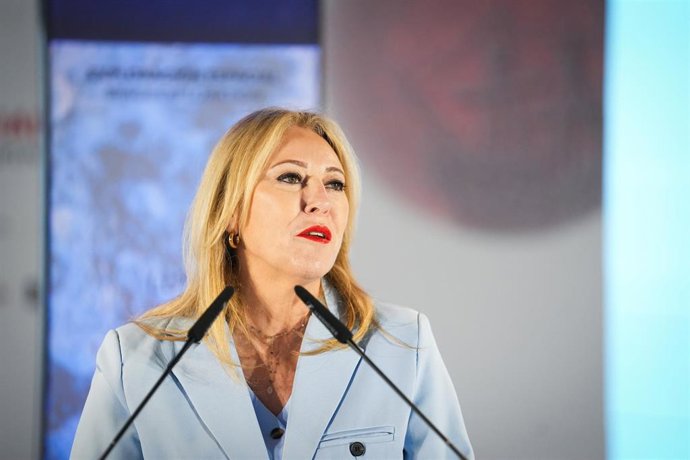 Archivo - La consejera de Economía, Hacienda, Fondos Europeos y Diálogo Social, presidenta de Andalucía TRADE y portavoz del Gobierno de la Junta de Andalucía, Carolina España,en una foto de archivo.