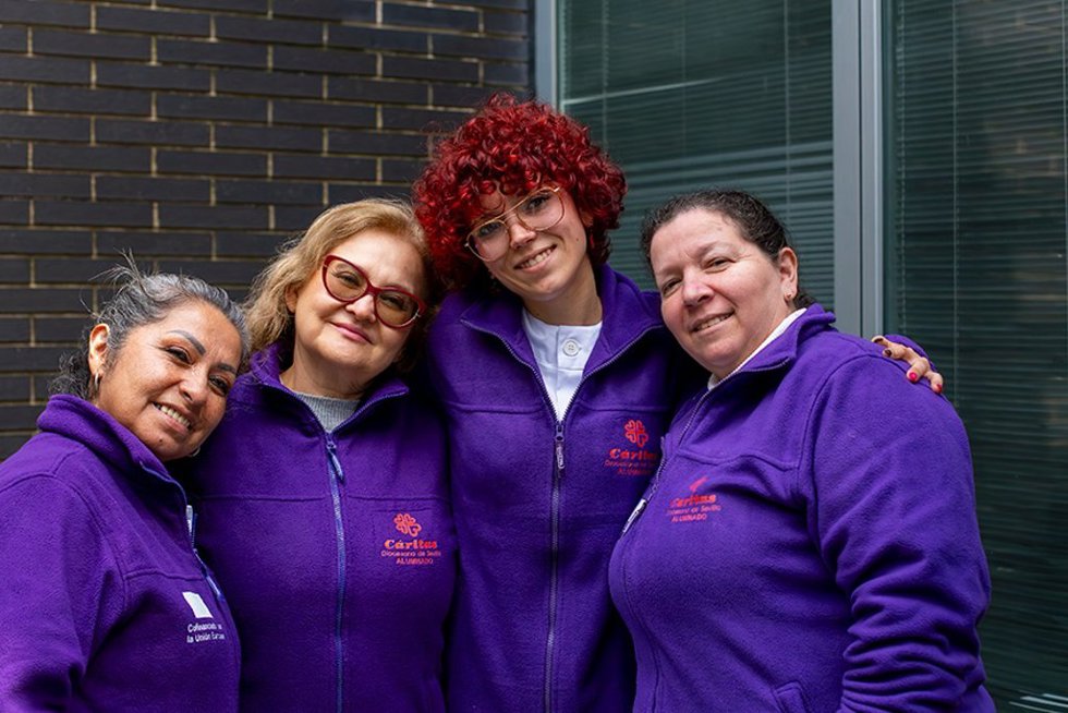 Participantes del Centro Diocesano de Empleo de Cáritas Sevilla.