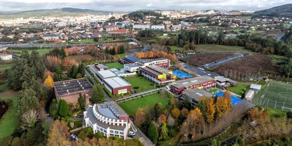 Instalaciones del colegio M. Peleteiro, en Santiago de Compostela