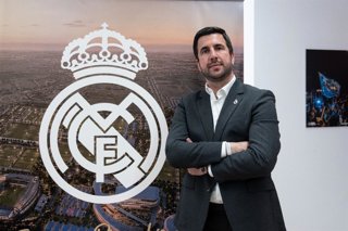 El empresario español Enrique Riquelme, candidato a la presidencia del Real Madrid, en una entrevista a Europa Press.