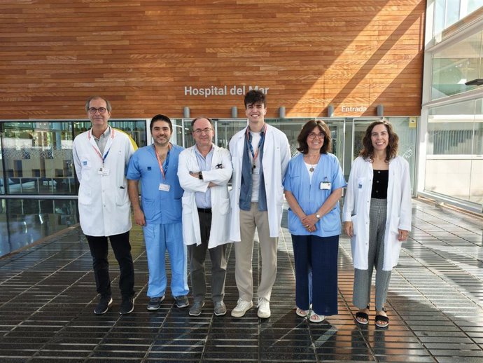 Los investigadores Xavier Castells, Roberto Chalela, Jose María Maiques, Adrià Moncusí, Maria Sala, Andrea Buron.