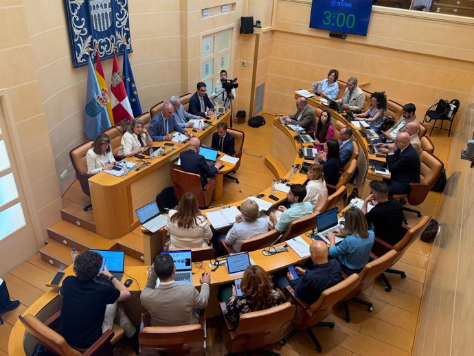Imagen del Pleno del Ayuntamiento de Segovia celebrado este viernes, 29 de mayo
