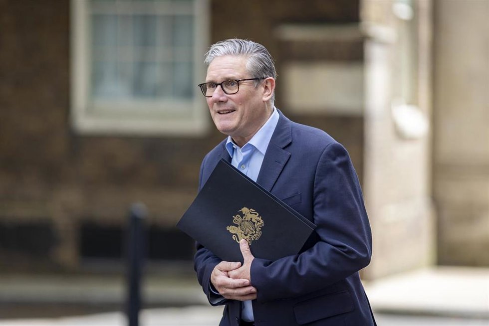 El primer ministro de Reino Unido, Keir Starmer, en Downing Street.