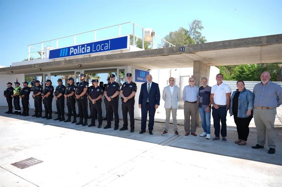 El alcalde de Palma, Jaime Martínez, en la presentación del dispositivo de seguridad en Playa de Palma para la temporada 2026.